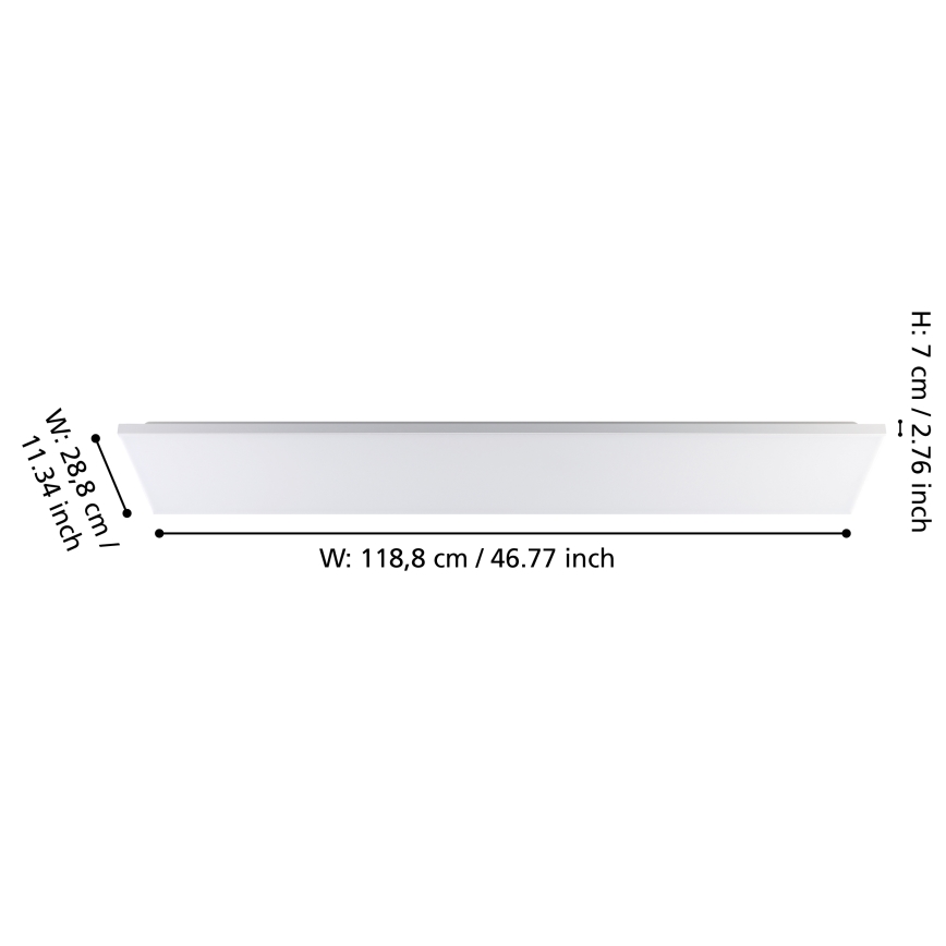 Eglo - Светодиодный потолочный светильник LED/32W/230V