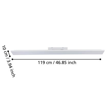 Eglo 900708 - LED стельовий світильник TURCONA-B LED/21W/230V 3000K 118,7 cm