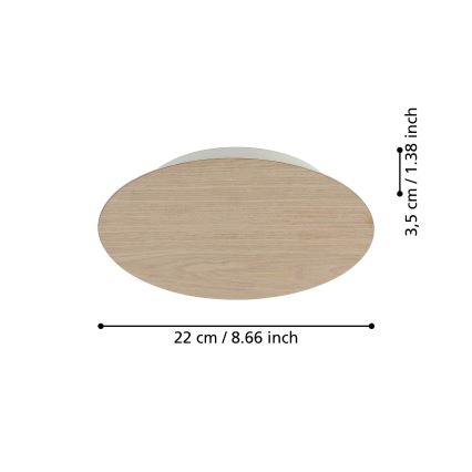 Eglo - Світлодіодний настінний світильник LED/9,2W/230V бежевий