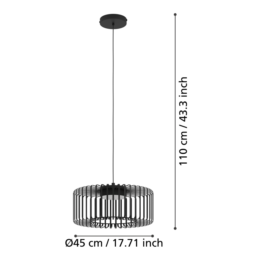 Eglo - Светодиодная подвесная RGBW-люстра с регулированием яркости LED/22W/230V 2700-6500K
