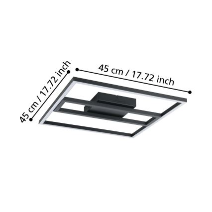 Eglo - Стельовий RGBW-світильник з регулюванням яскравості LED/21W/230V
