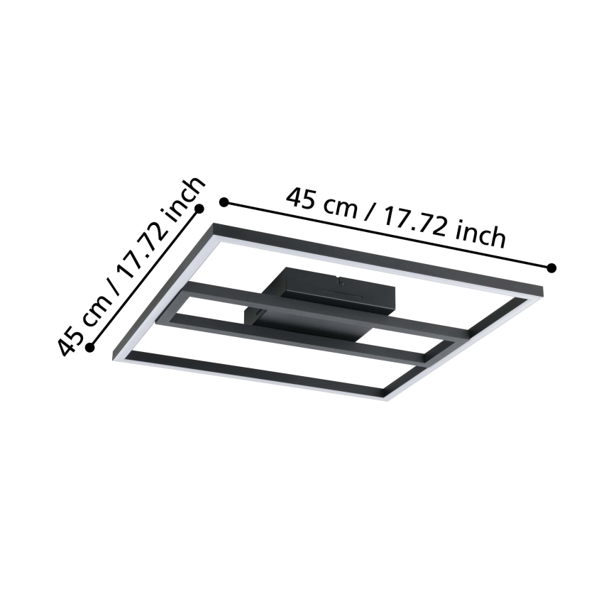 Eglo - Стельовий RGBW-світильник з регулюванням яскравості LED/21W/230V