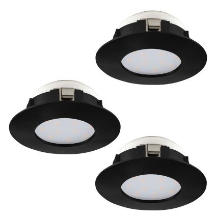 Eglo - НАБОР 3x Светодиодный встроенный светильник для ванной комнаты PINEDA LED/4,9W/230V IP44