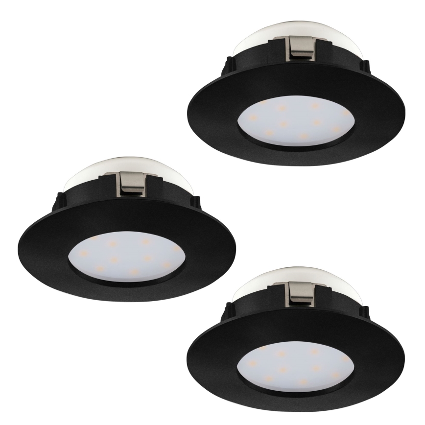 Eglo - НАБОР 3x Светодиодный встроенный светильник для ванной комнаты PINEDA LED/4,9W/230V IP44
