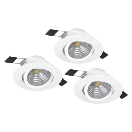 Eglo - НАБІР 3xLED Світильник з регулюванням яскравості 3xLED/6W/230V білий