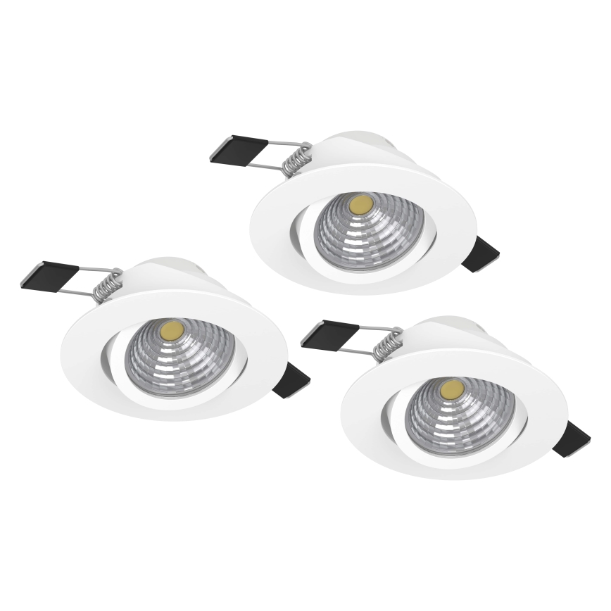 Eglo - НАБОР 3x Светодиодный светильник с регулированием яркости 3xLED/6W/230V белый