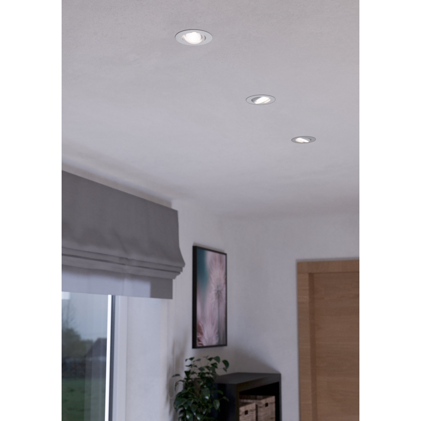 Eglo - НАБОР 3x Светодиодный светильник с регулированием яркости 3xLED/6W/230V белый