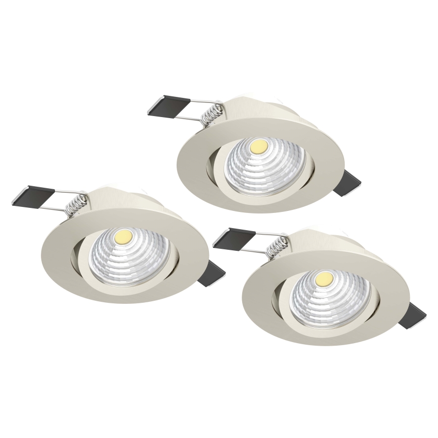 Eglo - НАБІР 3xLED Світильник з регулюванням яскравості 3xLED/6W/230V матовий хром