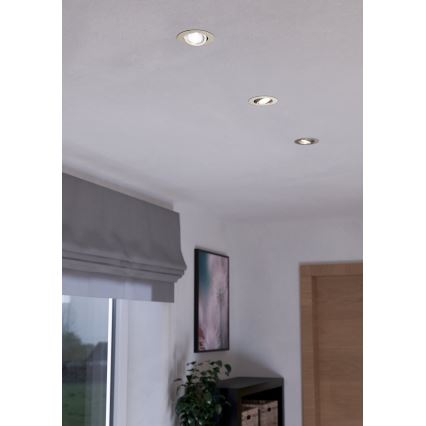 Eglo - НАБІР 3xLED Світильник з регулюванням яскравості 3xLED/6W/230V матовий хром