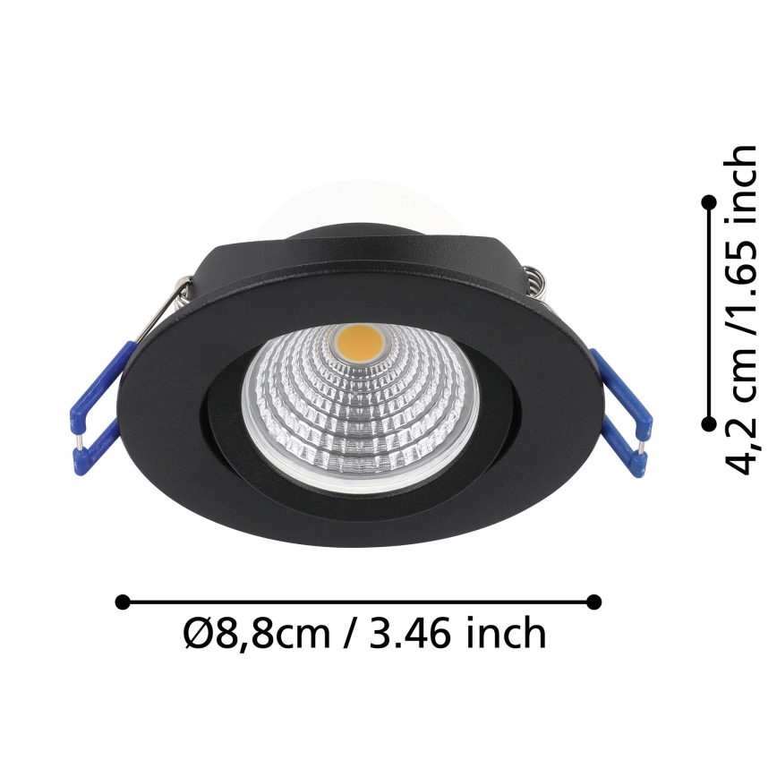 Eglo - НАБІР 3x LED Вбудоване світильник з димером SALICETO LED/6W/230V