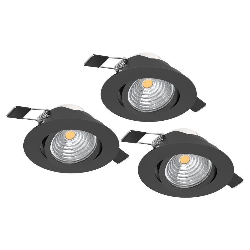 Eglo - НАБІР 3x Стельовий вбудований LED світильник з регулюванням яскравості SALICETO LED/6W/230V