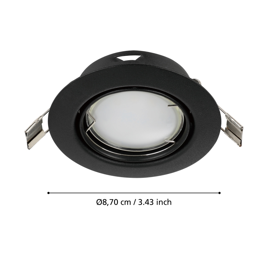 Eglo - НАБІР 3x Вбудований стельовий LED світильник PENETO 1xGU10/4,6W/230V