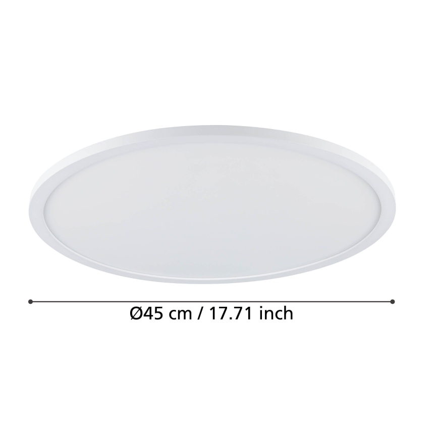 Eglo - Світлодіодний стельовий світильник з регулюванням яскравості LED/33,5W/230V діаметр 45 cm білий