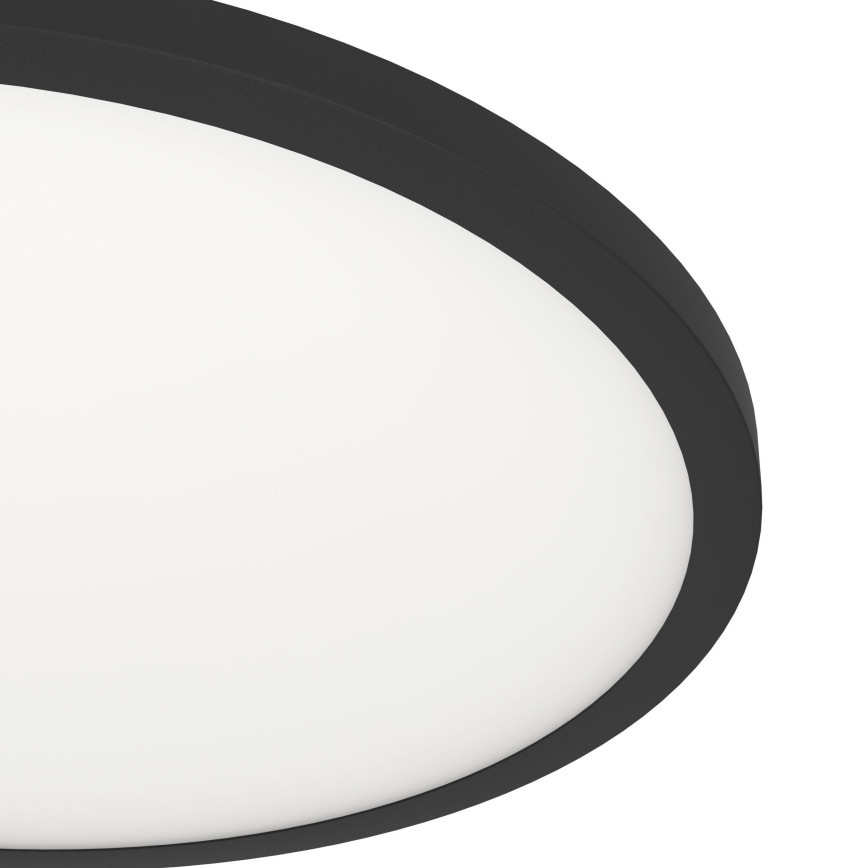 Eglo - Світлодіодний стельовий світильник з регулюванням яскравості LED/33,5W/230V діаметр 45 cm чорний