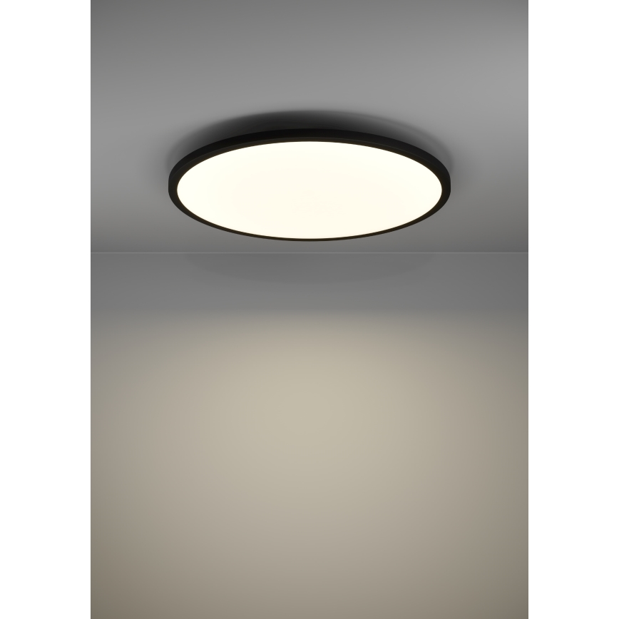 Eglo - Світлодіодний стельовий світильник з регулюванням яскравості LED/41W/230V діаметр 60 cm чорний
