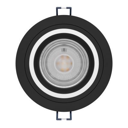 Eglo - LED RGBW Стельовий вбудований світильник з регулюванням яскравості LED/4,7W/230V чорний