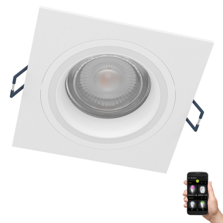Eglo - LED RGBW Стельовий вбудований світильник з регулюванням яскравості LED/4,7W/230V білий