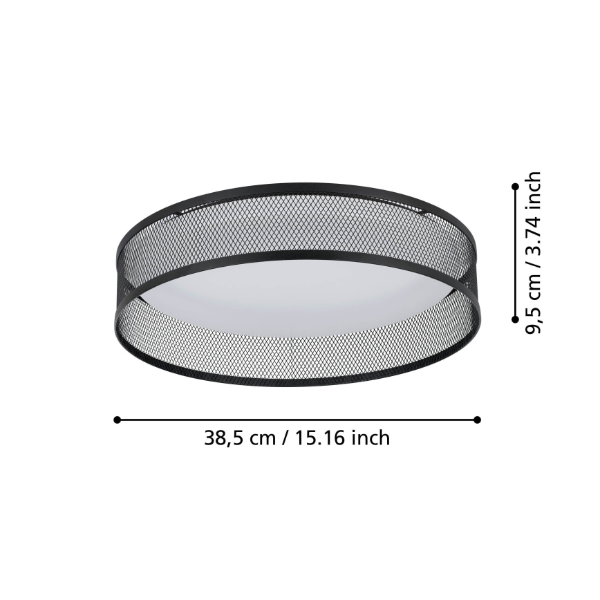 Eglo - Стельовий LED світильник LED/20W/230V чорний