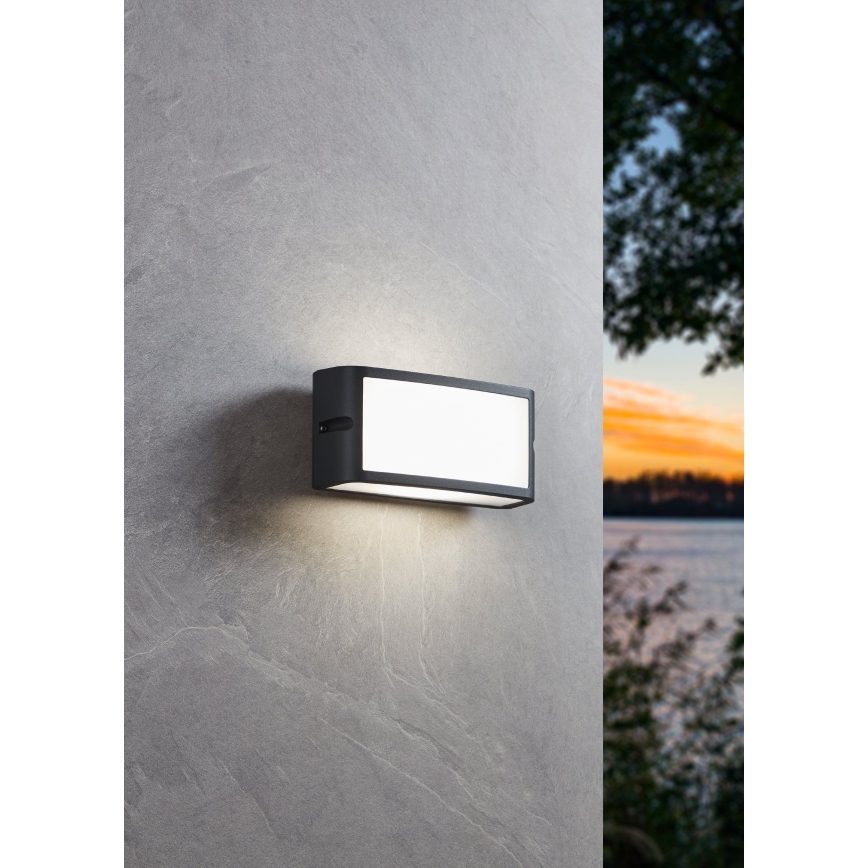 Eglo - Вуличний світлодіодний настінний світильник LED/10,5W/230V антрацит IP54