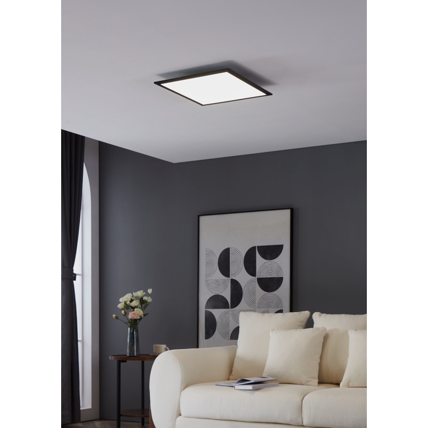 Eglo - Стельовий LED світильник LED/21,5W/230V 45x45 cm чорний