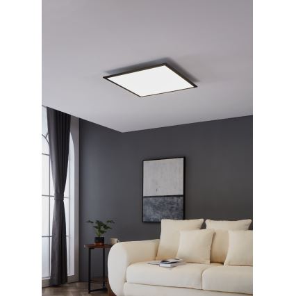 Eglo - Стельовий LED світильник LED/33W/230V 60x60 cm чорний