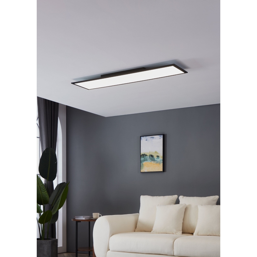 Eglo - Светодиодный потолочный светильник LED/33W/230V 120x30 см черный