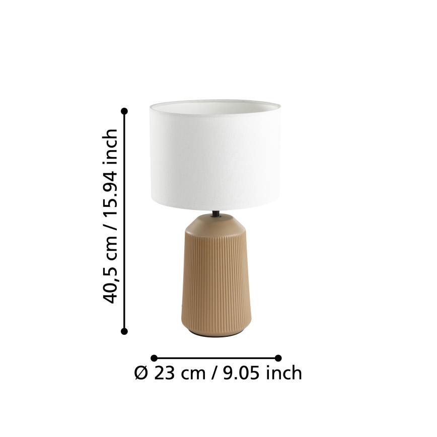 Eglo - Настольная лампа 1xE27/40W/230V кремовый