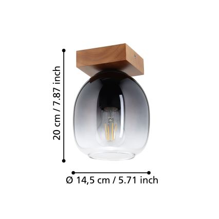 Eglo - Стельовий світильник 1xE27/40W/230V