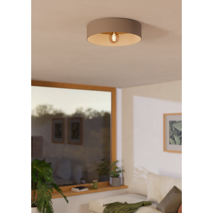 Eglo 900838 - Потолочный светильник DUAIA 1xE27/40W/230V коричневый