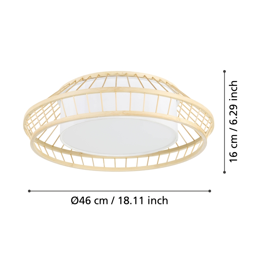 Eglo - Стельовий RGBW-світильник з регулюванням яскравості LED/22W/230V 2700-6500K