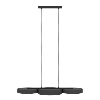 Eglo - Светодиодная подвесная RGBW-люстра с регулированием яркости 3xLED/7,5W/230V 2700-6500K черный