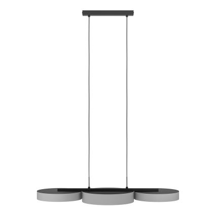 Eglo - LED RGBW Підвісна люстра з регулюванням яскравості 3xLED/7,5W/230V 2700-6500K сірий