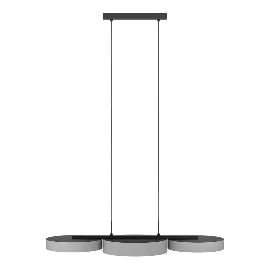 Eglo - LED RGBW Підвісна люстра з регулюванням яскравості 3xLED/7,5W/230V 2700-6500K сірий