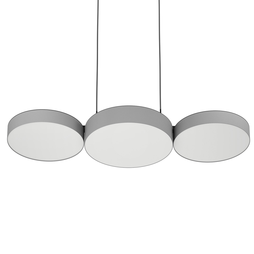 Eglo - LED RGBW Підвісна люстра з регулюванням яскравості 3xLED/7,5W/230V 2700-6500K сірий