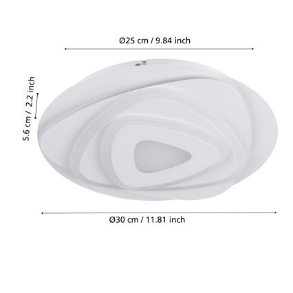 Eglo - Светодиодный потолочный светильник LED/14,7W/230V диаметр 30 см