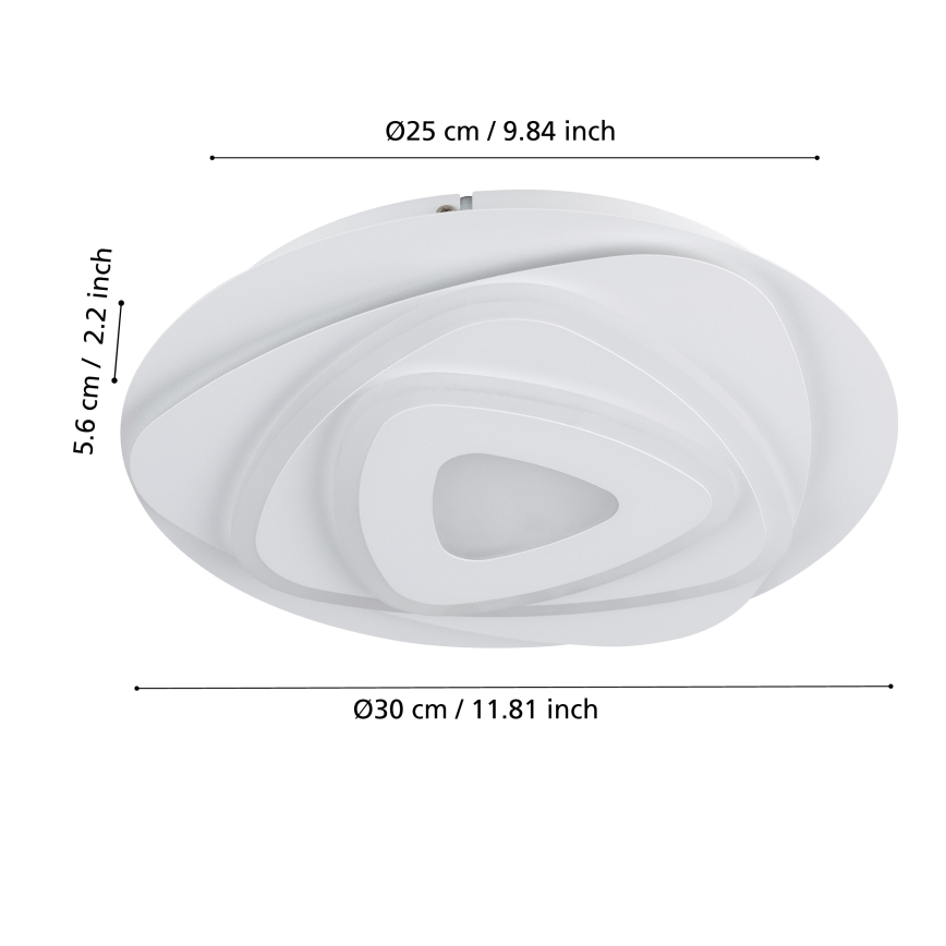 Eglo - Светодиодный потолочный светильник LED/14,7W/230V диаметр 30 см