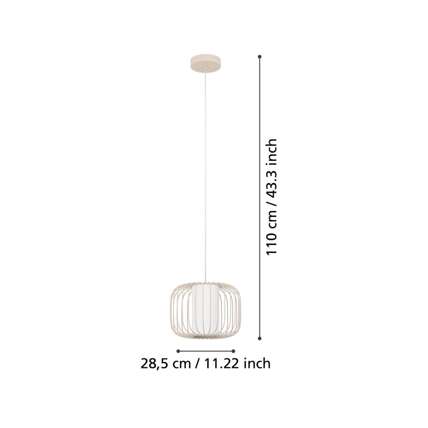 Eglo - Підвісна люстра 1xE27/40W/230V діаметр 28,5 см