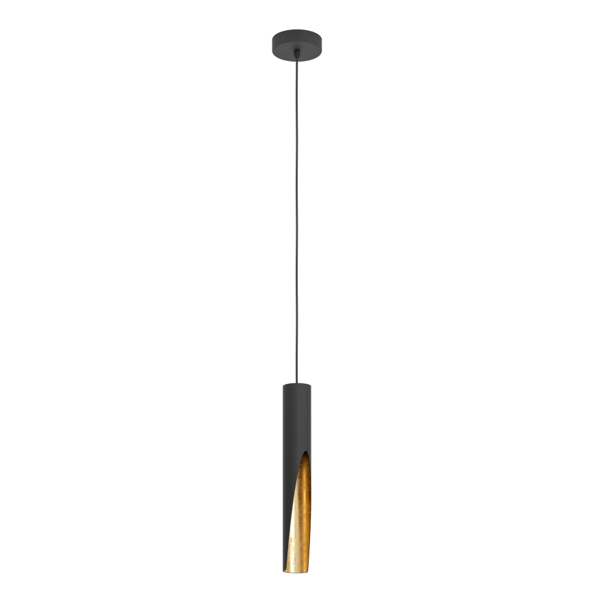 Eglo - Світлодіодна підвісна люстра 1xGU10/4,5W/230V чорний/золотий