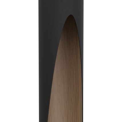 Eglo - Світлодіодна підвісна люстра 1xGU10/4,5W/230V чорний/коричневий