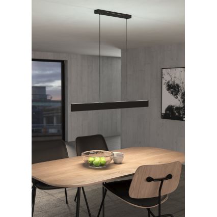 Eglo - LED RGBW Підвісна люстра з регулюванням яскравості LED/38W/230V 2700-6500K чорний