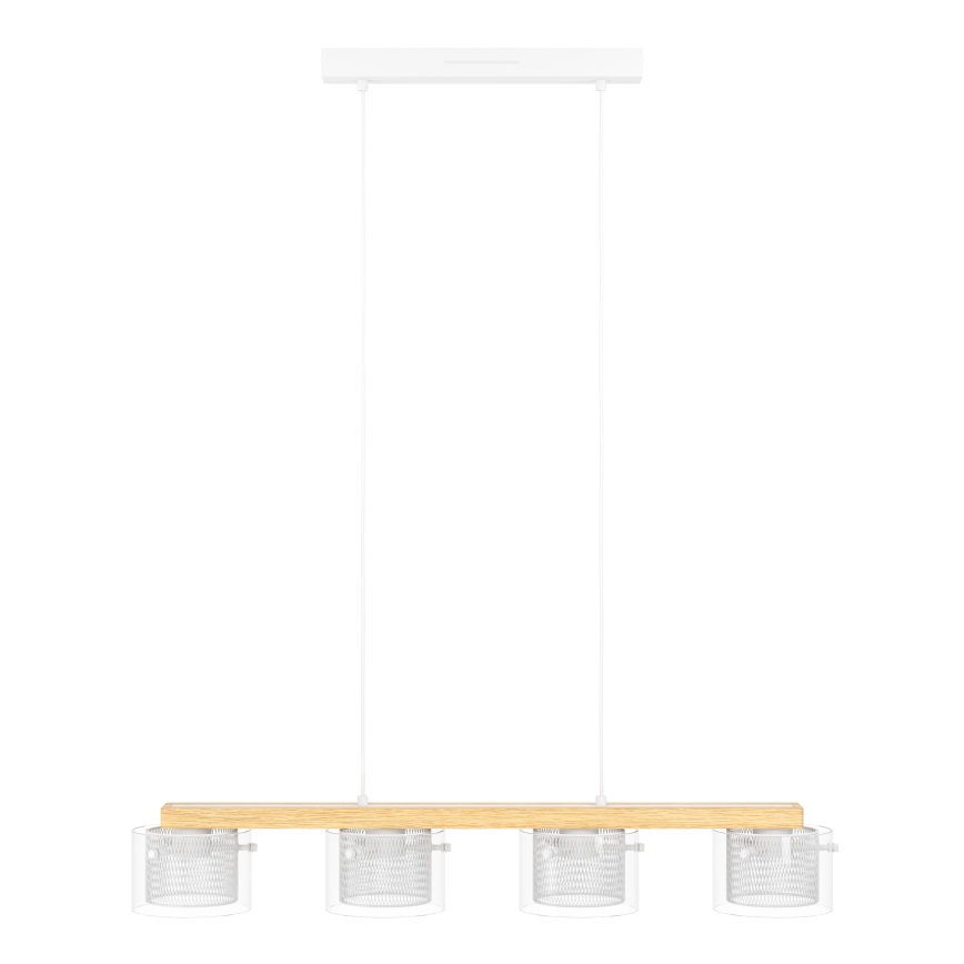 Eglo - Светодиодная подвесная RGBW-люстра с регулированием яркости 4xLED/3,7W/230V 2700-6500K