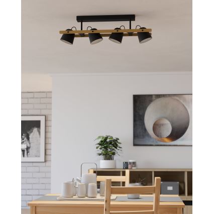 Eglo - LED RGBW Пристельова люстра з регулюванням яскравості 4xLED/3,7W/230V 2700-6500K