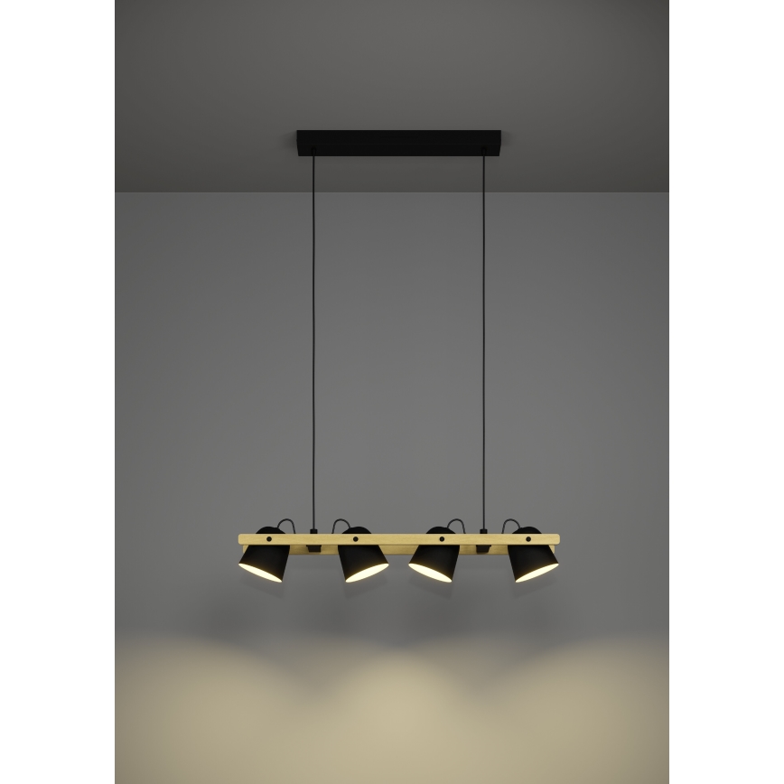 Eglo - Светодиодная подвесная RGBW-люстра с регулированием яркости 4xLED/3,7W/230V 2700-6500K