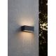 Eglo - Уличный светодиодный настенный светильник 2xLED/5W/230V IP65