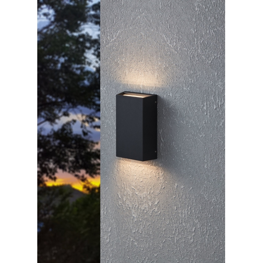 Eglo - Вуличний світлодіодний настінний світильник 2xLED/5W/230V IP65