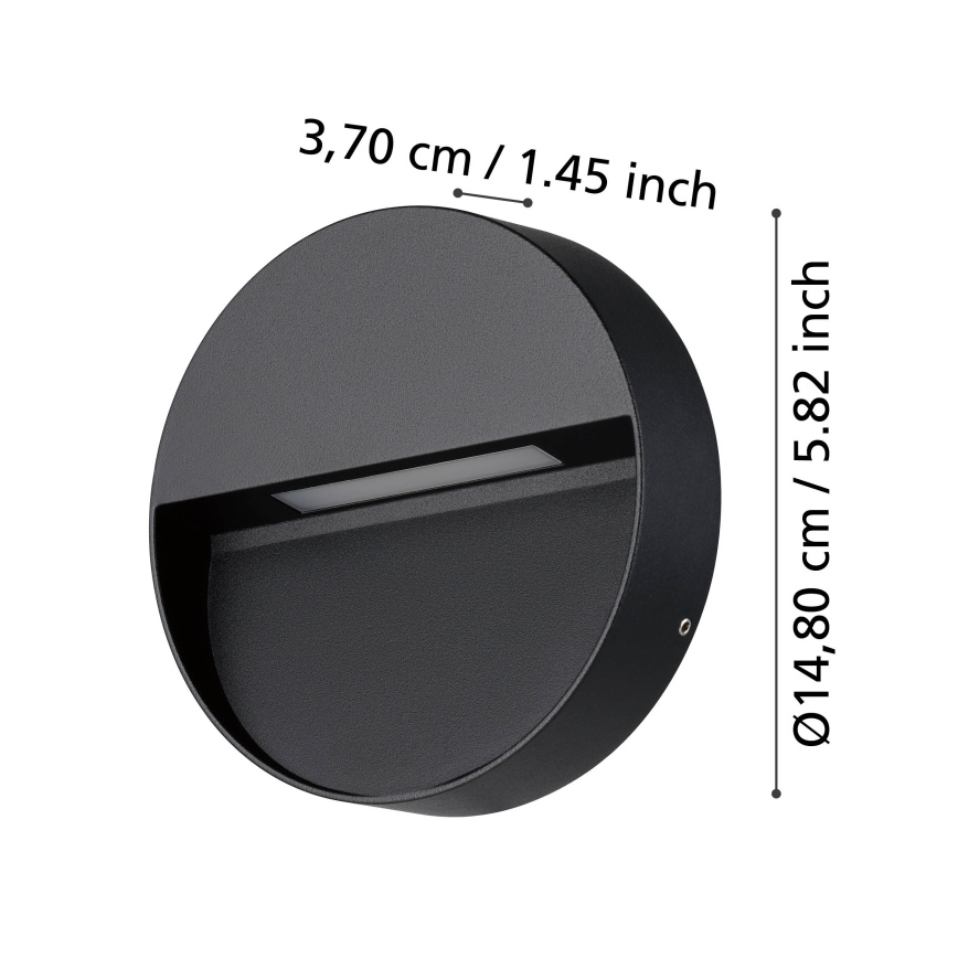 Eglo - Вуличний світлодіодний настінний світильник LED/4,8W/230V IP65
