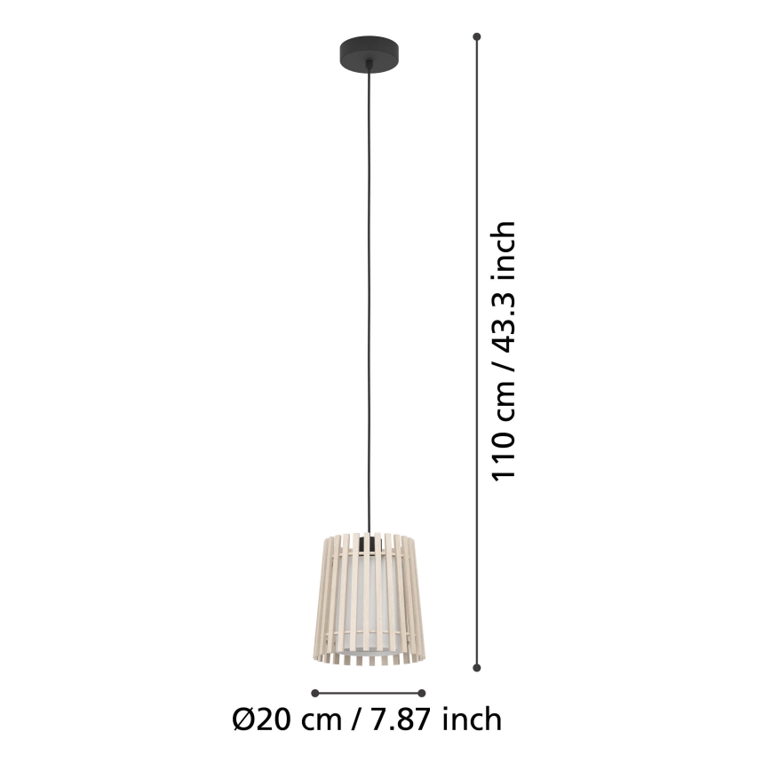 Eglo - Підвісна люстра 1xE27/25W/230V