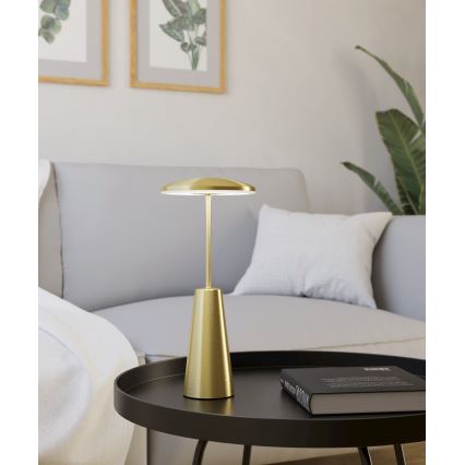 Eglo - Светодиодная уличная сенсорная лампа с регулированием яркости LED/2,8W/5V 2400K/3000K/4000K 5200 mAh IP54 золотистый