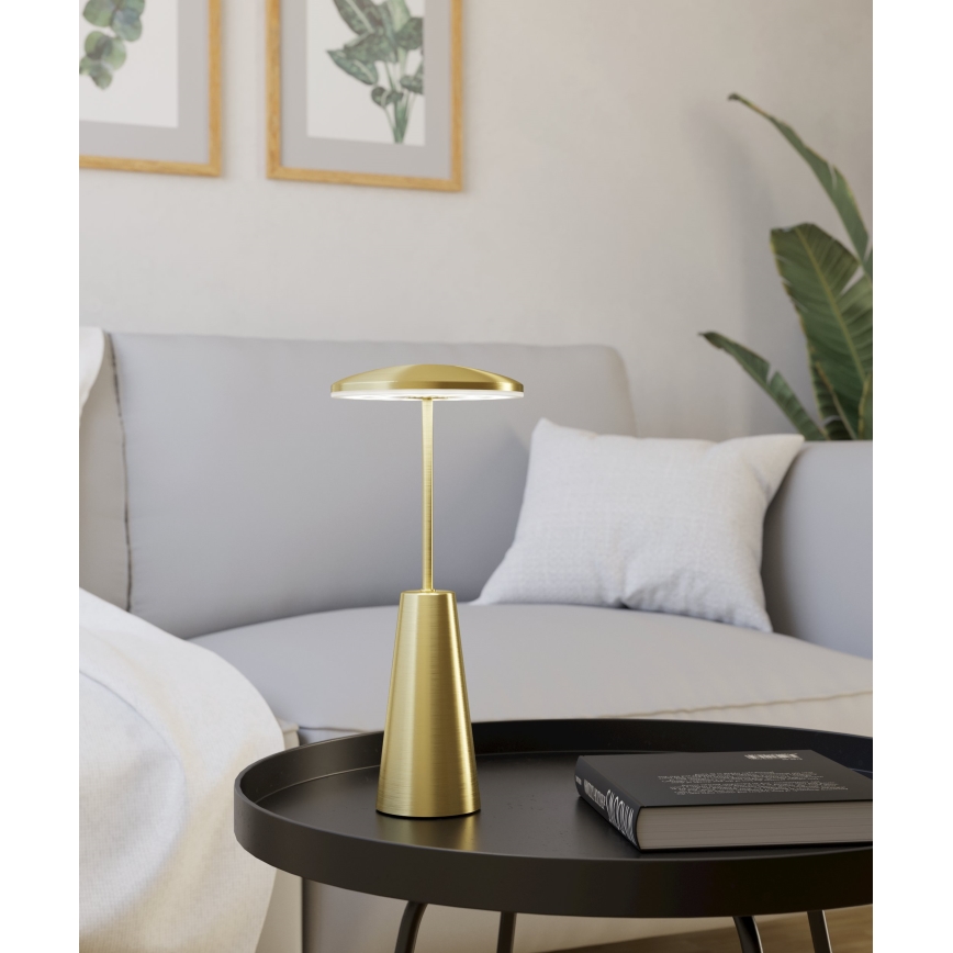 Eglo - Светодиодная уличная сенсорная лампа с регулированием яркости LED/2,8W/5V 2400K/3000K/4000K 5200 mAh IP54 золотистый