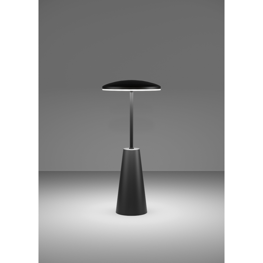 Eglo - LED Вулична сенсорна лампа з регулюванням яскравості LED/2,8W/5V 2400K/3000K/4000K 5200 mAh IP54 чорний